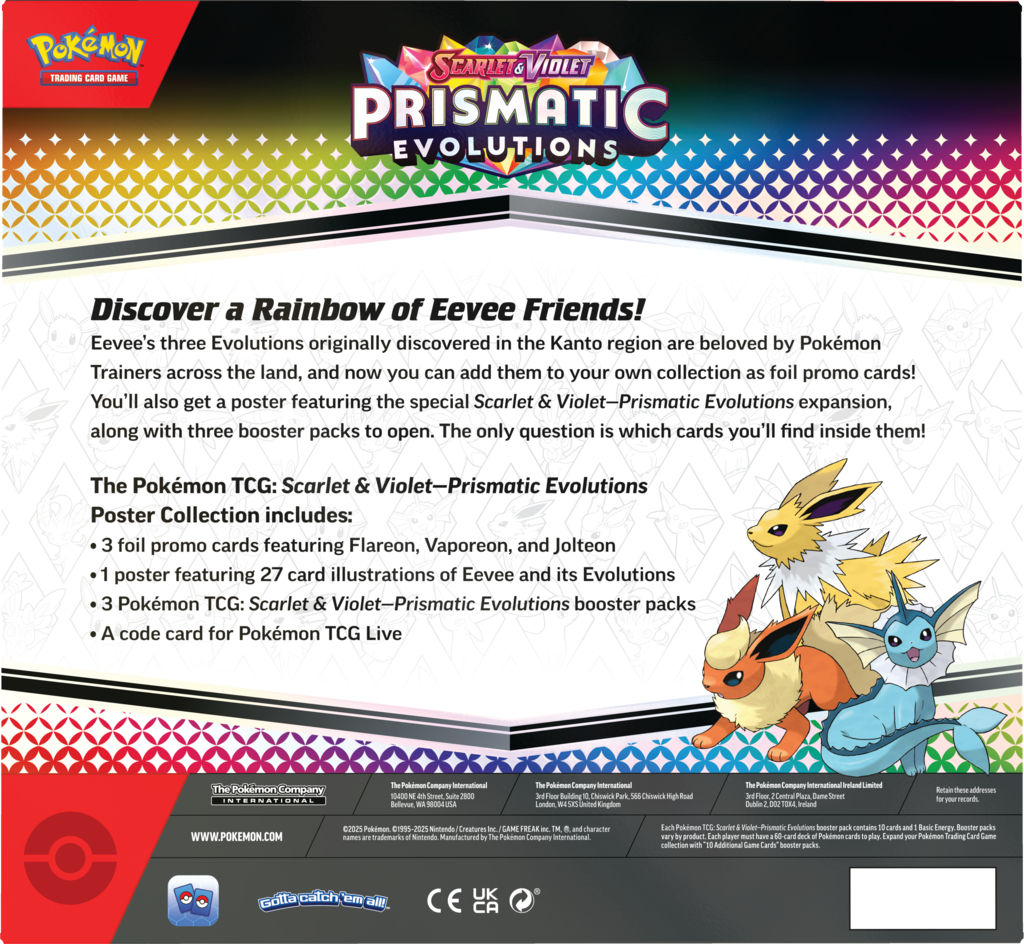 Pokémon TCG: Scarlet & Violet - Prismatic Evolutions - Poster Collection [ENG][PRE -ORDER]